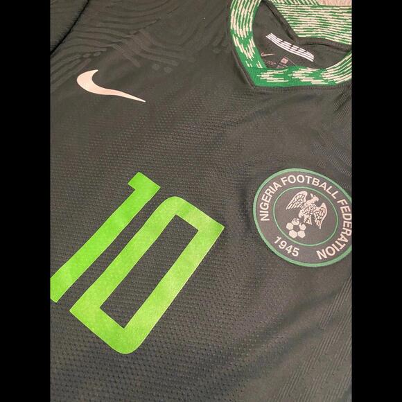 NIGERIA NATIONAL TEAM MATCH WORN/ISSUE JERSEY JOE ARIBO #10 Vs Ukraine - Picture 5 of 9
